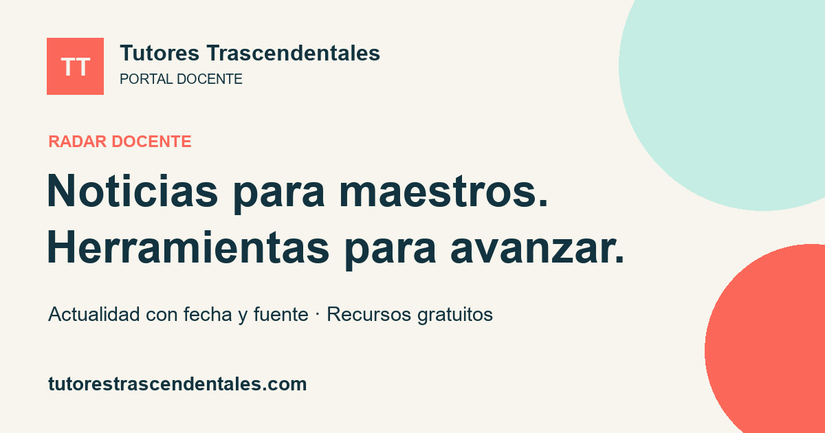 Radar docente de Tutores Trascendentales