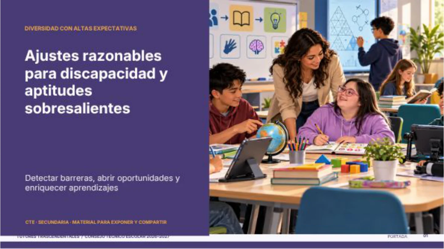 Portada: Ajustes razonables y aptitudes sobresalientes