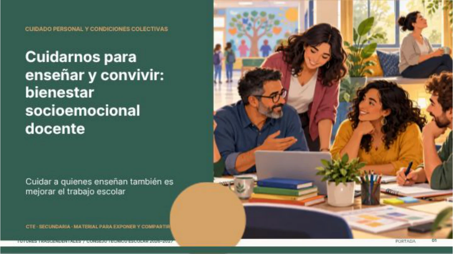 Portada: Bienestar socioemocional docente